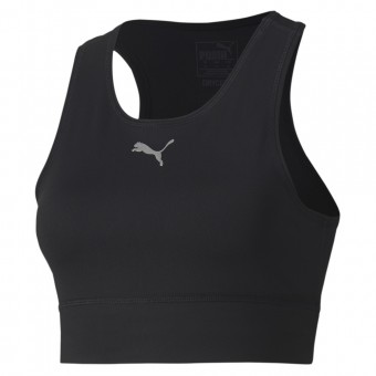 Bustiera Puma Crop Top Black pentru femei 581474-01