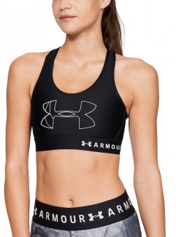 Bustiera Under Armour Mid Big Logo Bra 1342630-001